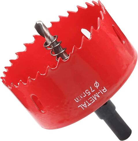 Utoolmart Bimetal 150mm/5.9" Hole Saw Drill Bits Cutter 25mm Cutting Depth | Professional M42 & HSS Hole Saw with Triangular Handle for Low-Hardness Materials MDF, Pressed Board, Plastics and Hardwood in Kuwait