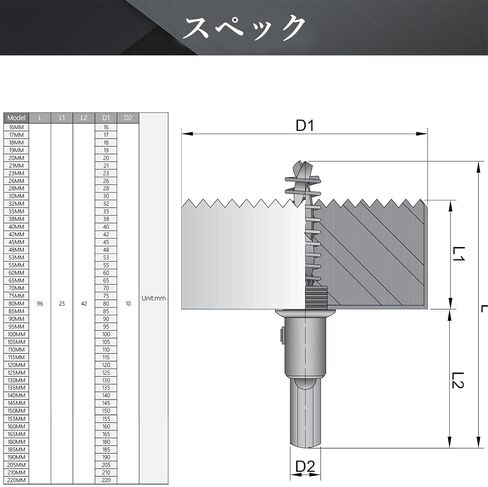Utoolmart Bimetal 150mm/5.9" Hole Saw Drill Bits Cutter 25mm Cutting Depth | Professional M42 & HSS Hole Saw with Triangular Handle for Low-Hardness Materials MDF, Pressed Board, Plastics and Hardwood in Kuwait