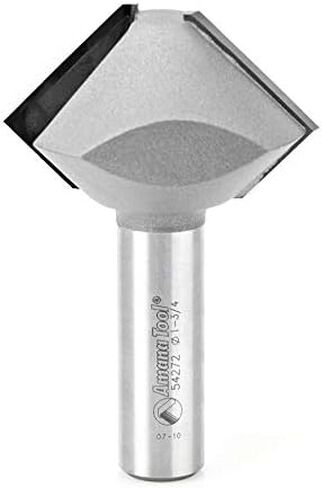 Amana Tool 54271 Carbide Tipped Multi-Sided Glue Joint 60/30 Deg x 1-1/2 D x 7/8 CH x 1/2 Inch SHK Router Bit in Saudi Arabia