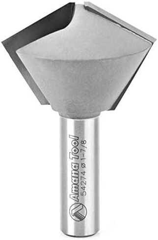 Amana Tool 54271 Carbide Tipped Multi-Sided Glue Joint 60/30 Deg x 1-1/2 D x 7/8 CH x 1/2 Inch SHK Router Bit in Saudi Arabia