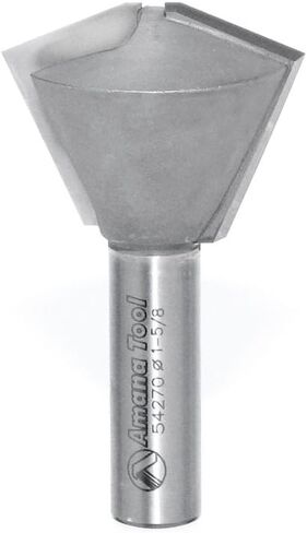Amana Tool 54271 Carbide Tipped Multi-Sided Glue Joint 60/30 Deg x 1-1/2 D x 7/8 CH x 1/2 Inch SHK Router Bit in Saudi Arabia