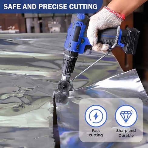ملحق مثقاب معدني جديد 2023، قاطع لوحة مثقاب كهربائي، ملحق مثقاب معدني يمكنك تركيبه بنفسك، ملحق مثقاب آمن ومتين لقطع المعادن in Kuwait