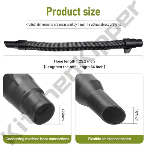 مجموعة خرطوم 14-37-0016 متوافقة مع مكنسة كهربائية Milwaukee 0970-20 M18 Fuel 18V PACKOUT، وحدة تخزين داخلية مناسبة للشفط الرطب أو الجاف in Kuwait