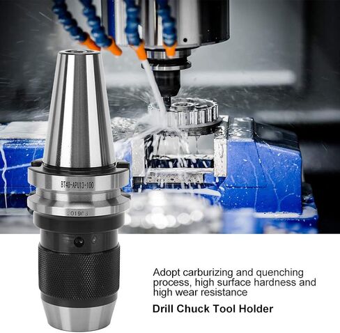 Drill Chuck Tool Holder, BT40-APU13-100 Drill Chuck Tool Holder Integrated High Speed Steel for CNC Milling Machine in Saudi Arabia