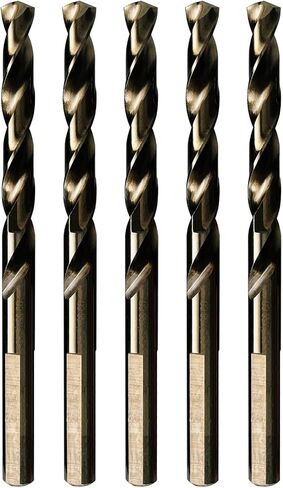 STROTON Cobalt Drill Bit Set (1/16-1/2 Inch, 17PCS), M35 High Speed Steel Twist Drill Bits for Stainless Steel, Hard Metal, Cast Iron, Plastic and Wood in Kuwait