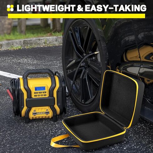 شنطة محمولة بديلة لضاغط الهواء لمنفاخ الاطارات ديوالت 20 فولت كحد اقصى (DCC020IB)، شنطة حمل وتخزين الادوات اللاسلكية لحزمة البطارية ومجموعة الشحن in Kuwait