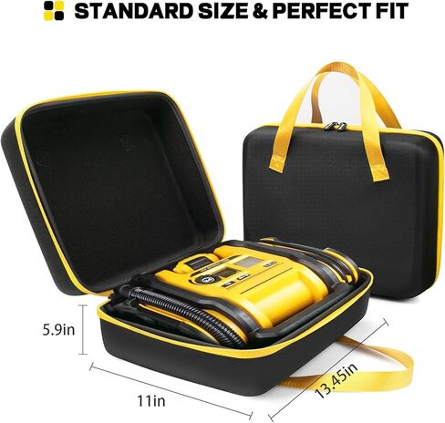 شنطة محمولة بديلة لضاغط الهواء لمنفاخ الاطارات ديوالت 20 فولت كحد اقصى (DCC020IB)، شنطة حمل وتخزين الادوات اللاسلكية لحزمة البطارية ومجموعة الشحن in Kuwait