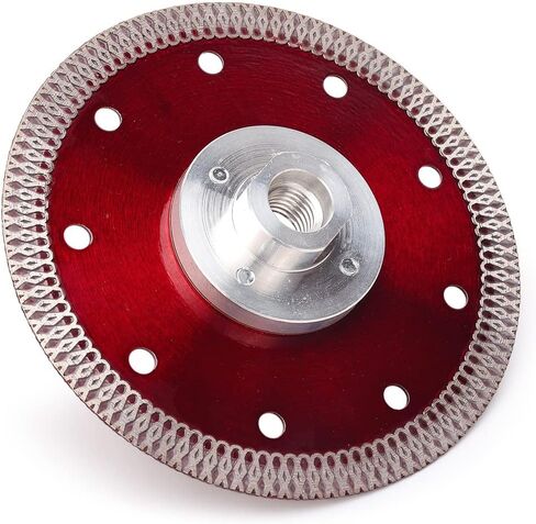 Casaverde 5 in Super Thin Diamond Porcelain Saw Blades,Tiles Blades | Includes a 5/8“-11 Adapter,1.4mm Thick,for Cutting Porcelain Tiles,Granite,Marbles,Hot Pressed Sintering Diamond Blade in Saudi Arabia