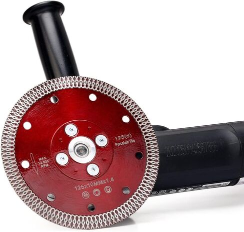 Casaverde 5 in Super Thin Diamond Porcelain Saw Blades,Tiles Blades | Includes a 5/8“-11 Adapter,1.4mm Thick,for Cutting Porcelain Tiles,Granite,Marbles,Hot Pressed Sintering Diamond Blade in Saudi Arabia
