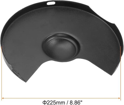 HARFINGTON Bench Grinder Wheel Outer Guard Cover 7.87" Carbon Steel Left Outer Shroud for Bench Grinder Polisher, Black in Saudi Arabia