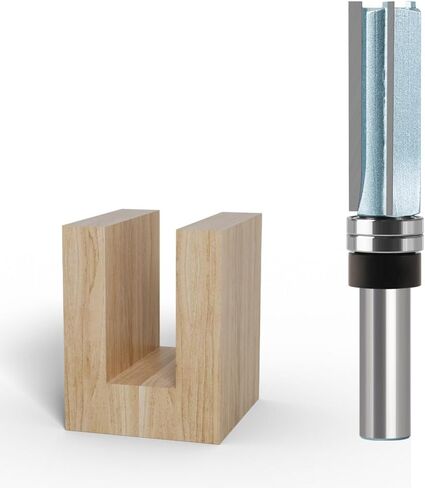 لقمة توجيه بنمط احترافي من WSOOX مع 1/2 ساق وقطر قطع 3/4 بوصة وطول قطع 2 بوصة لقمة قالب احترافي مزدوجة أعلى تحمل 3 لقمة توجيه بنمط فلوت. in Kuwait