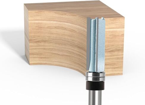 لقمة توجيه بنمط احترافي من WSOOX مع 1/2 ساق وقطر قطع 3/4 بوصة وطول قطع 2 بوصة لقمة قالب احترافي مزدوجة أعلى تحمل 3 لقمة توجيه بنمط فلوت. in Kuwait