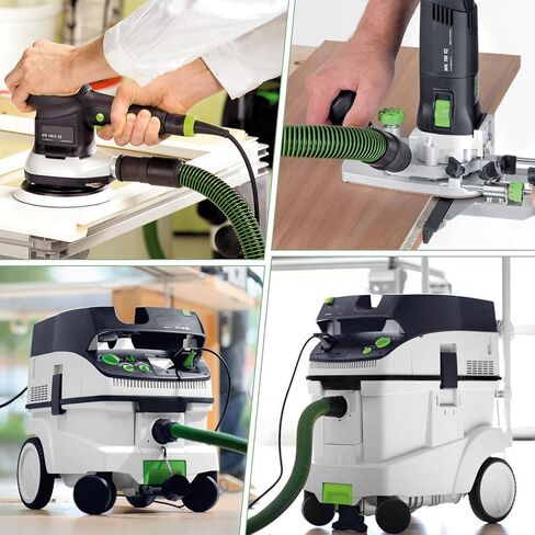 خرطوم مستخرج الغبار لخرطوم شفط المكنسة الكهربائية Festool D27/32x3,5m، متوافق مع Festool CT 26/36/48 CT 15/25 CT MINI وCT MIDI من 2019 فصاعدًا، ماكينة صنفرة خرطوم مكنسة مستخرج الغبار ضمان لمدة عامين in Kuwait