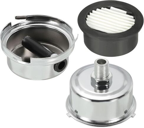 PATIKIL G1/2 Air Compressor Silencers Filter, 3 Pack Noise Reduction Intake Muffler for Generators, Blowers, Exhaust Ports, Black, White in Kuwait