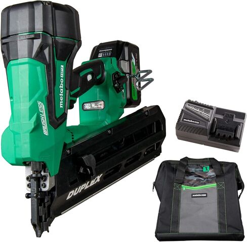 Metabo HPT NR3675DD 36V MV Duplex Nailer Kit w/ 3-1/2 Inch Collated Duplex Nail (2000 Count) in Saudi Arabia
