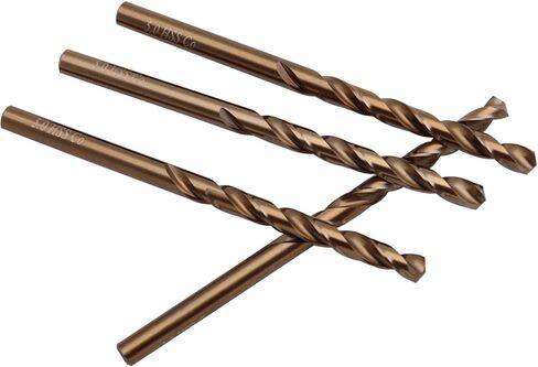 10Pcs Cobalt Drill Bits 5mm M35 Cobalt Metal Drill Bit Set Twist Jobber Length Drill Bit for Stainless Steel and Metal 0.197" in Saudi Arabia