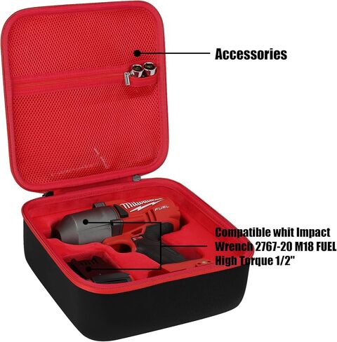 khanka Hard Case Replacement for Milwaukee 2767-20 M18 FUEL High Torque 1/2" Impact Wrench, Case Only in Saudi Arabia