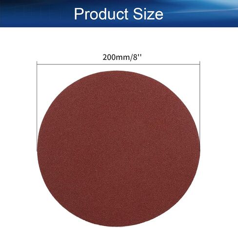 8 Inch PSA Sanding Discs, 40Grit, No-Hole Self Stick Aluminum Oxide, 15PCS | Adhesive Back Sandpaper, Easy Removal, for Wood, Metal, Auto & Furniture Polishing & Sanding in Saudi Arabia