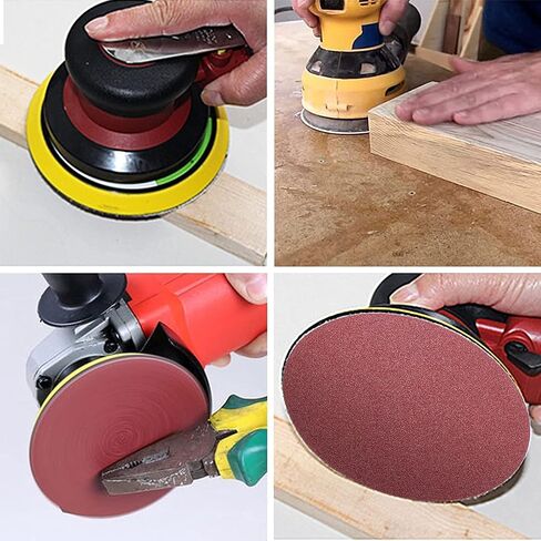 8 Inch PSA Sanding Discs, 40Grit, No-Hole Self Stick Aluminum Oxide, 15PCS | Adhesive Back Sandpaper, Easy Removal, for Wood, Metal, Auto & Furniture Polishing & Sanding in Saudi Arabia