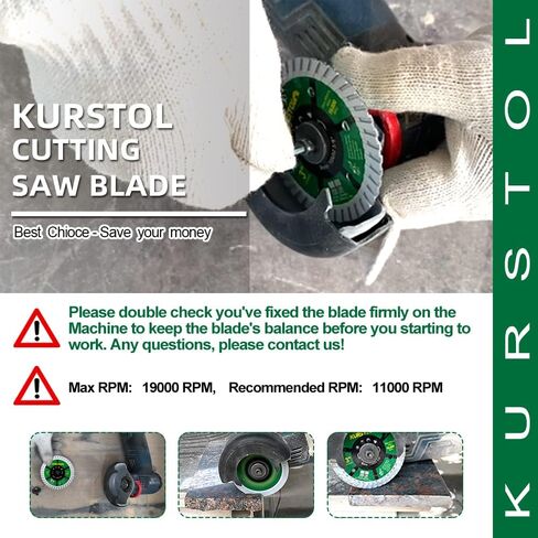 3" Tile Diamond Blade - 2pcs 75mm Super Thin Porcelain Diamond Cutting Disc Wheel for Ceramic Granite Marble Angle Grinder Saw Blade with Arbor 3/8"(10mm) in Saudi Arabia