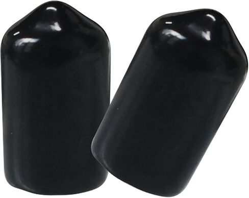 50pcs Vinyl Flexible End Caps, Rubber End Caps, Black Bolt Screw Thread Protector Safety Cover (1/8 Inch 3 mm) in Kuwait