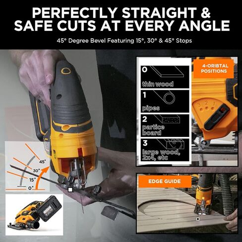 منشار كهربائي لاسلكي 20 فولت من MOTORHEAD، ليثيوم أيون، LED، دليل ليزر وحافة، 0-45 درجة شطبة 80 بوصة، 2700 دورة في الدقيقة، سرعة متغيرة، بطارية 2 أمبير، شاحن، حقيبة، 3 شفرات، مقرها الولايات المتحدة الأمريكية (MH-) 03-شبيبة-B1-0-2) in Kuwait