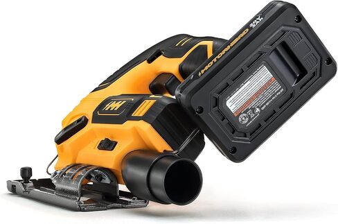 منشار كهربائي لاسلكي 20 فولت من MOTORHEAD، ليثيوم أيون، LED، دليل ليزر وحافة، 0-45 درجة شطبة 80 بوصة، 2700 دورة في الدقيقة، سرعة متغيرة، بطارية 2 أمبير، شاحن، حقيبة، 3 شفرات، مقرها الولايات المتحدة الأمريكية (MH-) 03-شبيبة-B1-0-2) in Kuwait