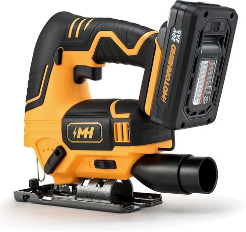 منشار كهربائي لاسلكي 20 فولت من MOTORHEAD، ليثيوم أيون، LED، دليل ليزر وحافة، 0-45 درجة شطبة 80 بوصة، 2700 دورة في الدقيقة، سرعة متغيرة، بطارية 2 أمبير، شاحن، حقيبة، 3 شفرات، مقرها الولايات المتحدة الأمريكية (MH-) 03-شبيبة-B1-0-2) in Kuwait