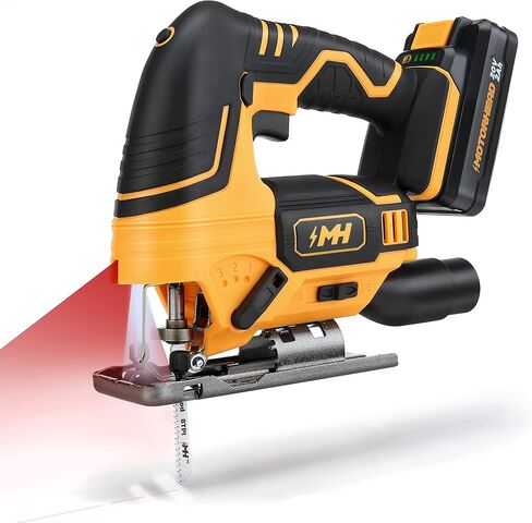 منشار كهربائي لاسلكي 20 فولت من MOTORHEAD، ليثيوم أيون، LED، دليل ليزر وحافة، 0-45 درجة شطبة 80 بوصة، 2700 دورة في الدقيقة، سرعة متغيرة، بطارية 2 أمبير، شاحن، حقيبة، 3 شفرات، مقرها الولايات المتحدة الأمريكية (MH-) 03-شبيبة-B1-0-2) in Kuwait