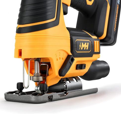 منشار كهربائي لاسلكي 20 فولت من MOTORHEAD، ليثيوم أيون، LED، دليل ليزر وحافة، 0-45 درجة شطبة 80 بوصة، 2700 دورة في الدقيقة، سرعة متغيرة، بطارية 2 أمبير، شاحن، حقيبة، 3 شفرات، مقرها الولايات المتحدة الأمريكية (MH-) 03-شبيبة-B1-0-2) in Kuwait