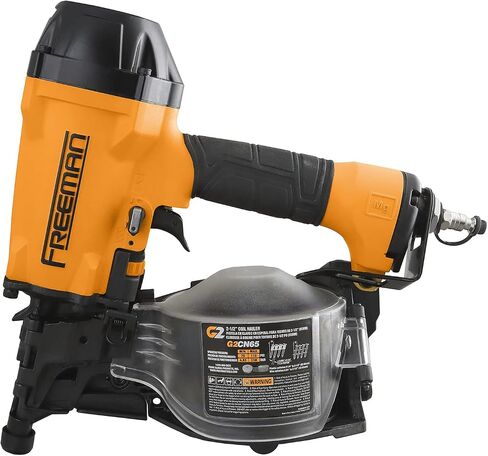 Freeman G2CN65 2nd Generation Pneumatic 15 Degree 2-1/2" Coil Siding Nailer with Adjustable Metal Belt Hook and 1/4" NPT Air Connector in Saudi Arabia