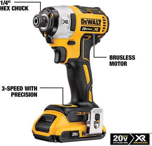 DEWALT 20V MAX* XR Cordless Drill Combo Kit, Hammer Drill & Impact Driver, Power Detect Technology (DCK299D1W1) in Saudi Arabia