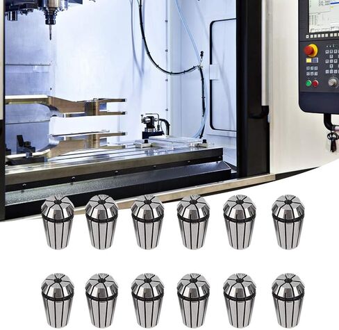 12Pcs Chuck Accurate Spring Set,ER16 Spring Chuck CNC Engraving Milling Machine Industrial Accessories in Saudi Arabia