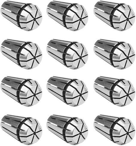 12Pcs Chuck Accurate Spring Set,ER16 Spring Chuck CNC Engraving Milling Machine Industrial Accessories in Saudi Arabia