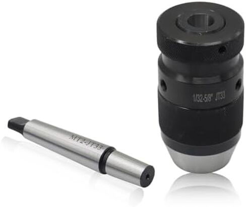 Yunnergo 1/32"- 5/8" ظرف ضغط مثقاب فائق التحمل مع MT2-JT33 مثقاب ظرف، حامل JT33 بدون مفتاح ذاتي الشد (ظرف مثقاب) in Saudi Arabia