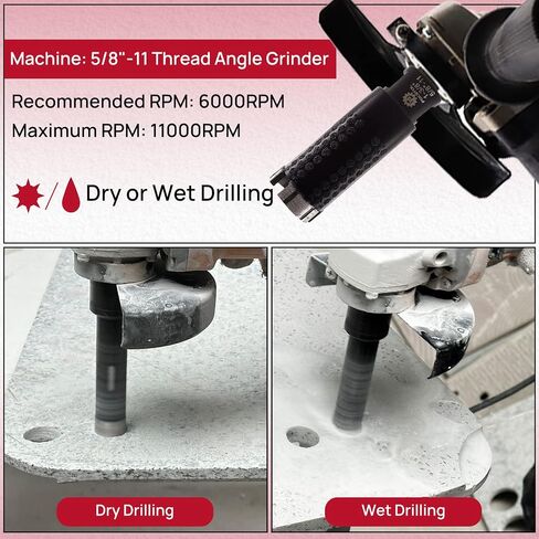 Diamond Core Drill Bit - FOCSTOL 1-3/8''(35mm) Laser Welded Hole Saw for Dry or Wet Drilling Granite Marble Concrete Quartz 5/8''-11 Thread in Saudi Arabia