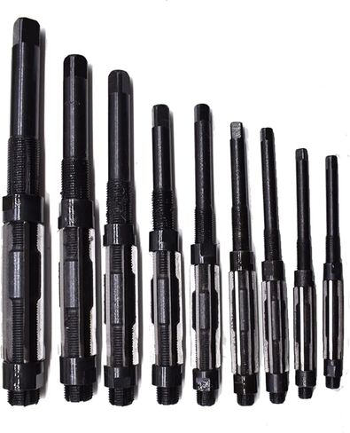 High Speed Steel Adjustable Blade Reamers, 9Pcs Adjustable Hand Reamers H4-H12, 11.75mm-29.5mm, High Speed Steel Straight Flutes Milling Cutter Tool in Saudi Arabia