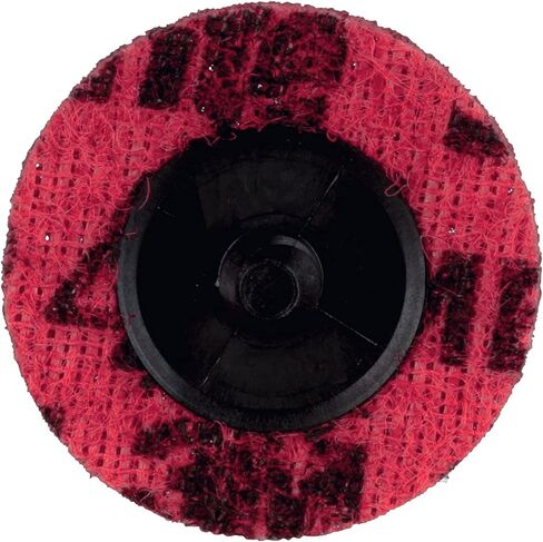 Scotch-Brite Precision Surface Conditioning Disc, Roloc TR, Very Fine, Ceramic, Nonwoven Fiber, Easy Change, 2 in, 25/Inner, 100/Case, Dispenser Pack in Kuwait