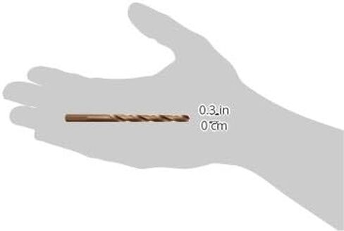 بوش CO2143 قطعة واحدة 1/4 بوصة. × 4 بوصة. مثقاب معدني من الكوبالت لتطبيقات الحفر في المعادن ذات القياس الخفيف، والفولاذ عالي الكربون، والألومنيوم والفولاذ المتحالف، والحديد الزهر، والفولاذ المقاوم للصدأ، والتيتانيوم in Kuwait