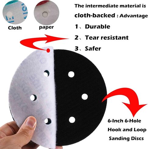 Orbital Sander Sandpaper 5 Inch 8 Hole Sanding Disc Hook and Loop Pads Sand Paper 80 Grit for Wood Metal 70 PCS Blue Aluminum Oxide Anti Blocking Rhombus Sanding Discs in Saudi Arabia