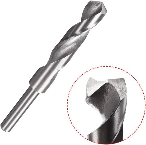 لقمة مثقاب ذات ساق منخفضة من uxcell مقاس 17 مم من الفولاذ عالي السرعة HSS 4241 مع ساق مستقيمة 1/2 بوصة in Kuwait