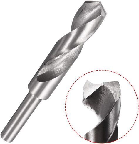 uxcell Reduced Shank Drill Bit 17mm High Speed Steel HSS 4241 with 1/2 Inch Straight Shank in Saudi Arabia