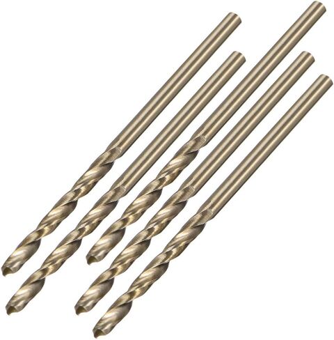 uxcell 1.7mm Twist Drill High Speed Steel Bit HSS-Co 5% M35 Cobalt for Steel,Copper,Aluminum Alloy 5pcs in Saudi Arabia