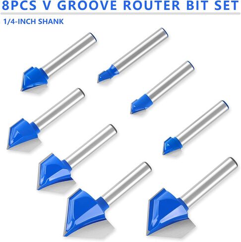 Newdeli 3Pcs Bowl and Tray Template Router Bit Set 1/4 Inch Shank Carbide Juice Groove Round Nose Router Bit with Bearing 1/2",3/4",1-1/8" Dish Carving Router Bits Wood Cutter in Saudi Arabia