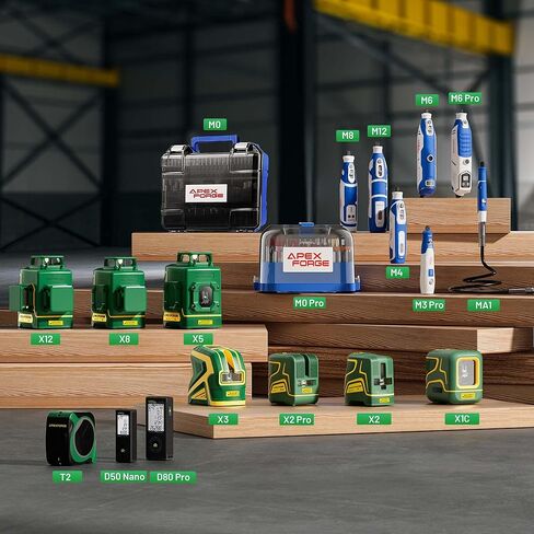 أداة دوارة لاسلكية APEXFORGE M4، بطارية قابلة لإعادة الشحن 4 فولت 2.0 أمبير، ظرف بدون مفتاح، 5 سرعات 25000 دورة في الدقيقة، شحن USB-C، 91 قطعة ملحقات، درع واقي، مثالية للصنفرة/النحت/الطحن والمزيد in Kuwait