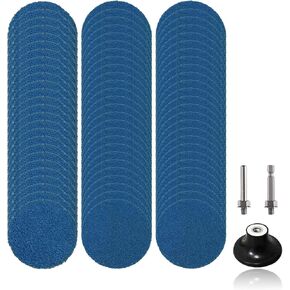 مجموعة أقراص التغيير السريع Crossarctic 80 قطعة مقاس 2 بوصة، قرص صنفرة بقفل زركونيا مع حامل 1/4 بوصة متوافق مع قرص Roloc مقاس 2 بوصة لطاحونة القوالب السطحية لشريط إعداد السطح (36/60/80Grit) in Kuwait