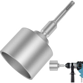 SDS Plus T-Post محرك قضيب أرضي، 30/45/65 مم سائق مثقاب فولاذي مزورة، محول قضيب حفر مطرقة شديد التحمل، أداة تشغيل قضيب أرضي لتوفير الوقت لقضبان حفر المطرقة الدوارة (2.56 بوصة) in Kuwait