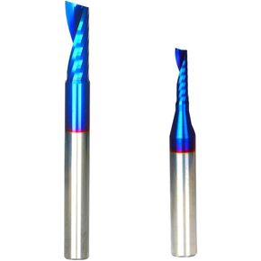 1/4 بوصة عرقوب O-Flute Upcut الصلبة كربيد CNC نهاية مطحنة، 1/4 بوصة قطر القطع فردي 0 فلوت لولبي راوتر لقمة الألومنيوم والأكريليك والخشب PVC Ruhi UO131... in Kuwait