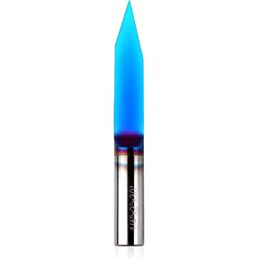 EANOSIC 60 Degree V Groove Router Bit 1/4 Inch Shank, 3-Flute Nano Blue Coated Solid Carbide V Router Bit for CNC Engraving and Chamfering in Saudi Arabia