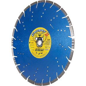 Cougar S 18 Inch Concrete Diamond Blade, Supreme Segmented Blade, Dry/Wet Fast Cutting High-PSI Concrete, Asphalt, Green Concrete, Stone, 1" Arbor in Kuwait